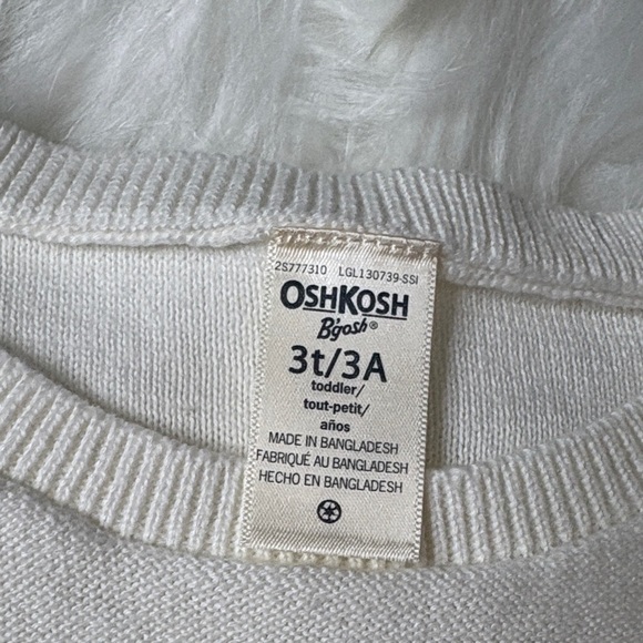 Carter's Cream Ruffle Sleeve Sweater - Picture 2 of 6